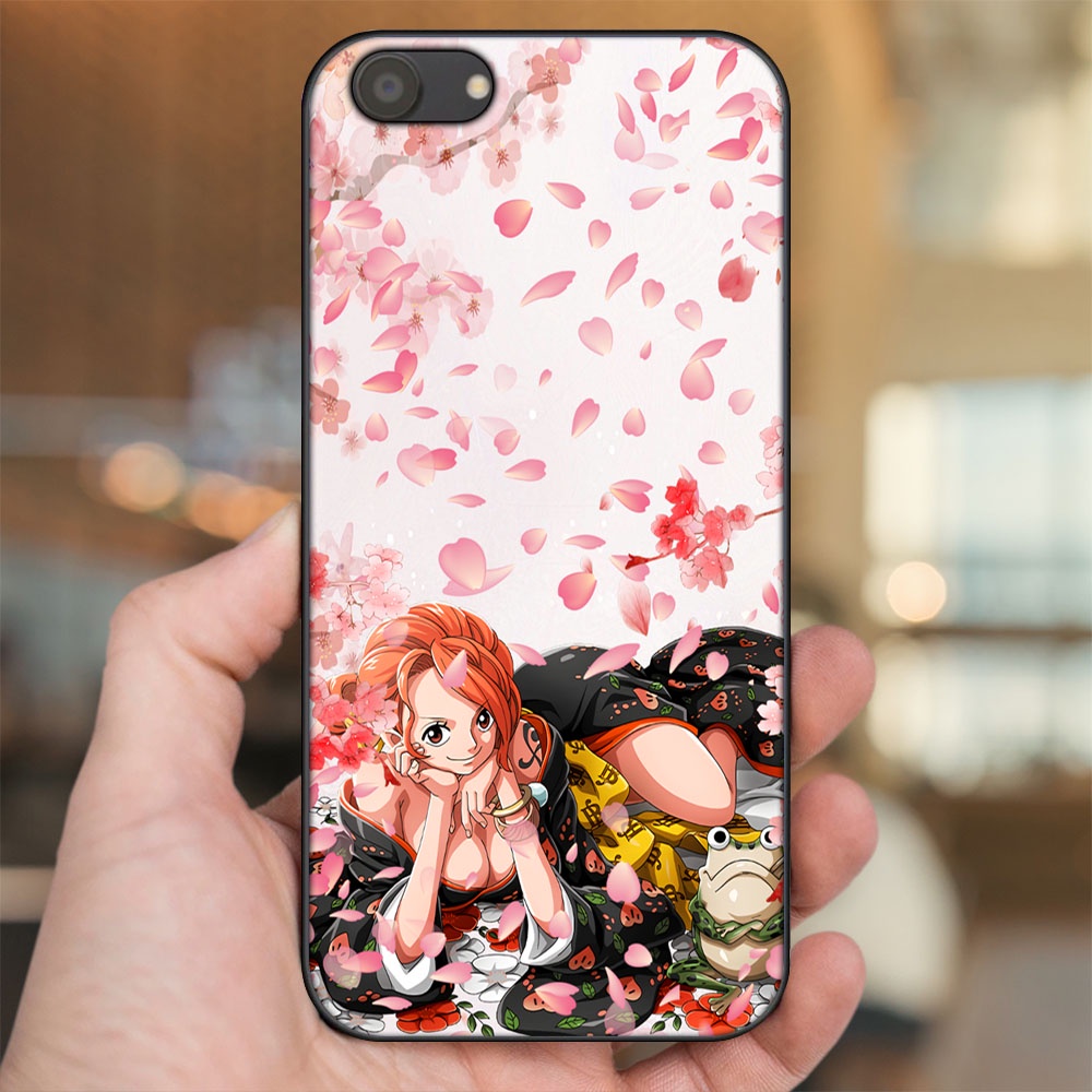 Ốp lưng Oppo A83 viền đen in hình Nami One Piece Đảo Hải Tặc
