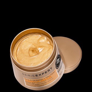 Hấp dầu (kem ủ tóc) Loreal Gold Quinoa + Protein Absolut Repair 500ml phục hồi tóc hư tổn, khô xơ
