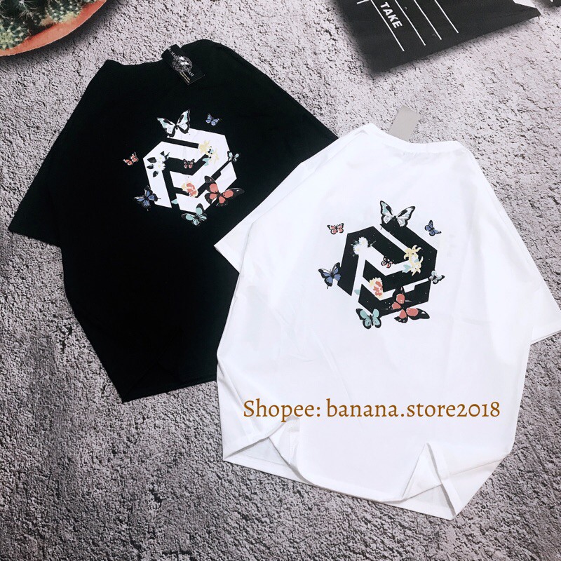 Áo thun tay lỡ Unisex, Áo phông form thụng phong cách Ulzzang in hình bướm STREETWEAR