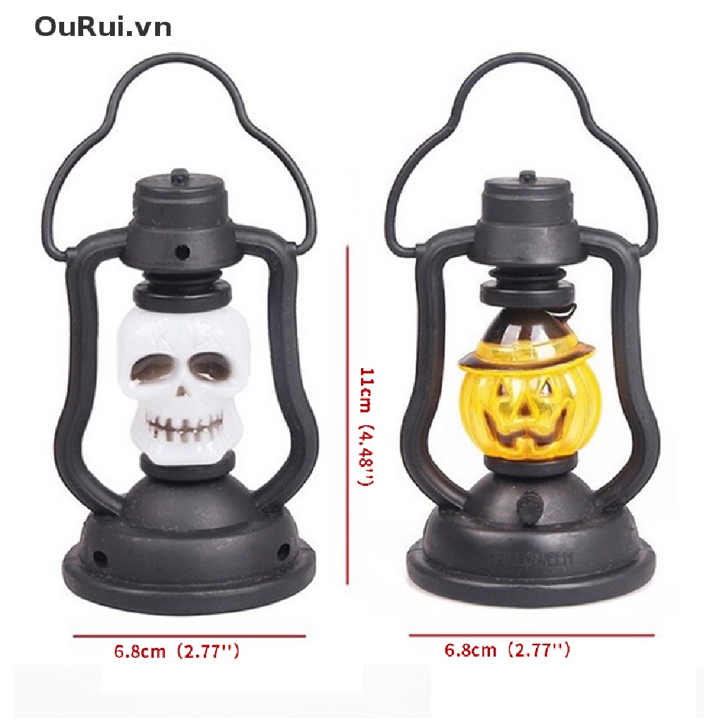 Đèn Lồng LED Hình Đầu Lâu Bí Ngô Trang Trí Halloween