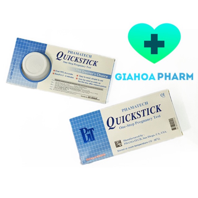 Que thử thai Quickstick (CHÍNH HÃNG - Mỹ) - Dụng cụ test phát hiện thai sớm, nhanh chóng, hiệu quả