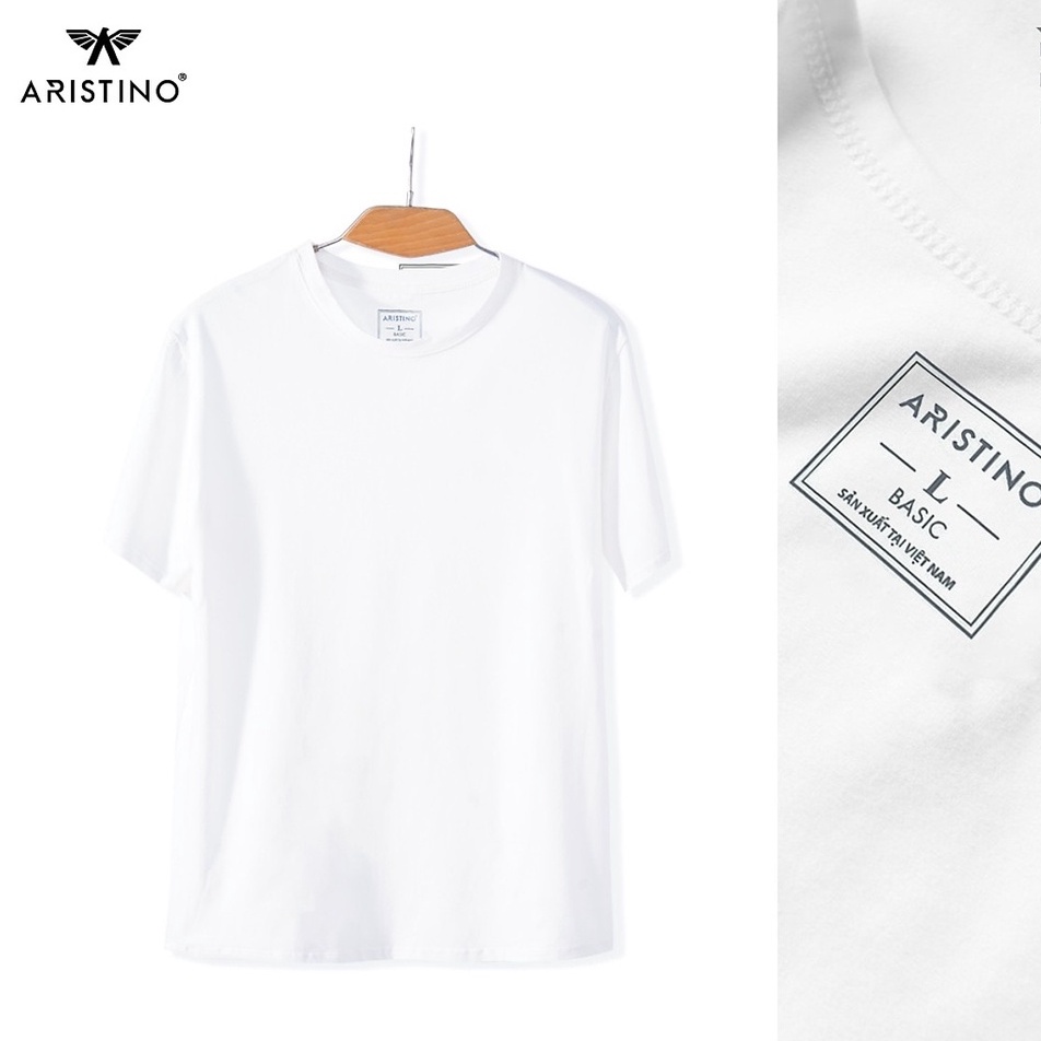Áo Thun Nam Có tay ARISTINO AC22 áo lót may ô basic màu trắng cổ tròn cotton cao cấp mềm mát thấm hút mồ hôi XanhHouse