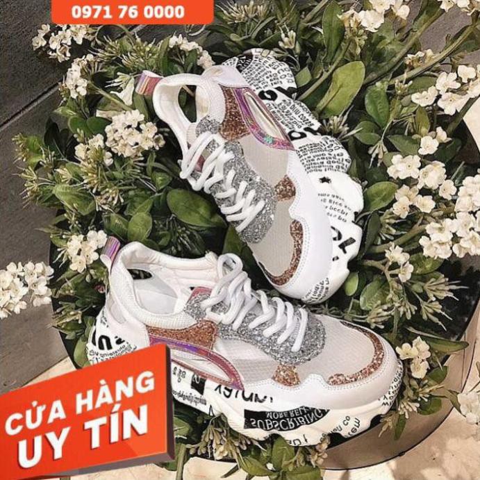 Giày Sneakers Nữ Kim Sa Lấp Lánh W401 " new RT