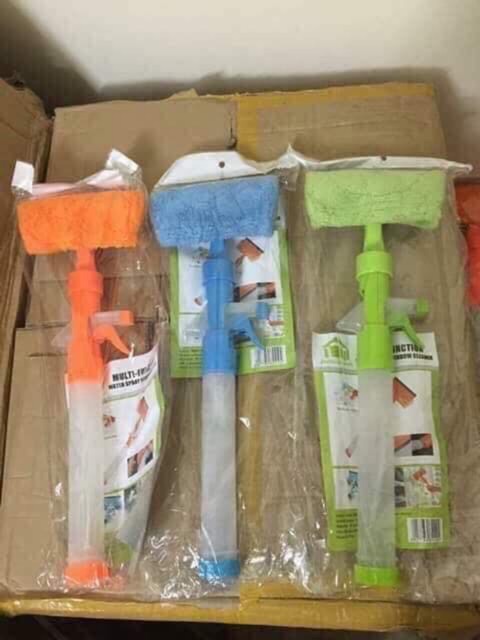 Cây lau kính kèm bình xịt đa năng