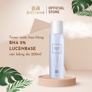 Toner nước hoa hồng bha 2% LUCENBASE 200ml