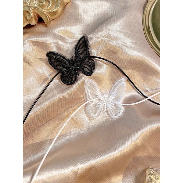 Choker con bướm - vòng cổ con bướm dễ thương