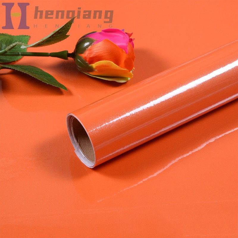 Giấy Dán Tường Bằng Pvc Tự Dính Chống Thấm Nước Màu Sắc Đơn Giản