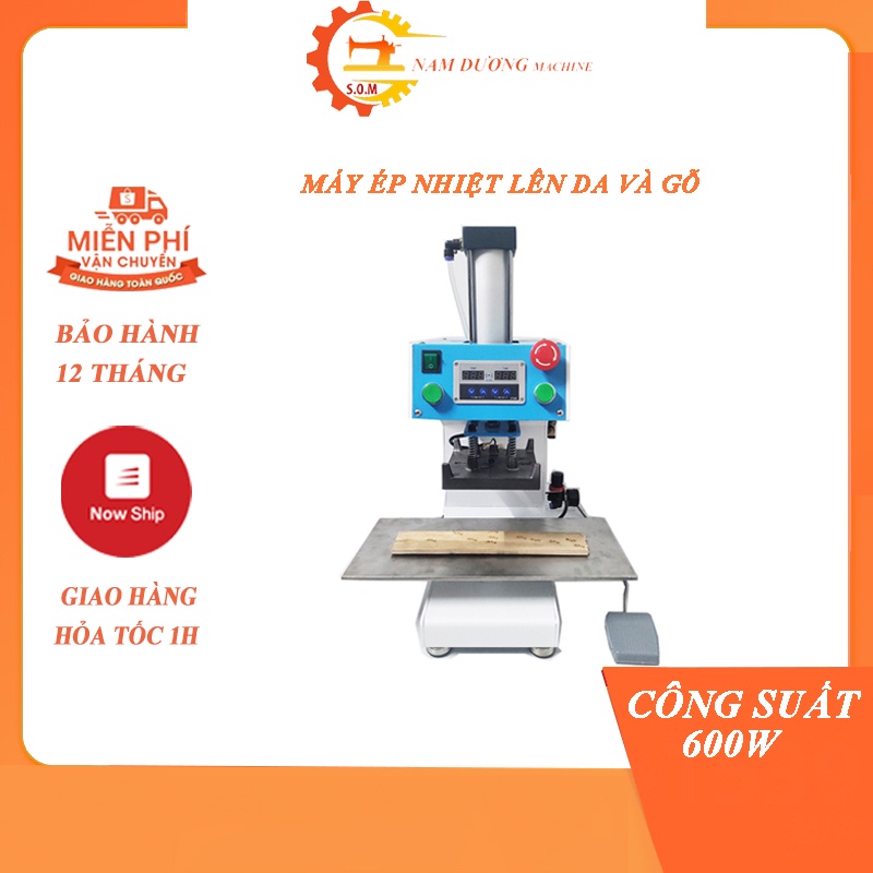 Máy ép nhiệt lên gỗ &gt; máy ép hình lên da &gt; ép hình nhựa ( đã bao gồm bình nén khí )