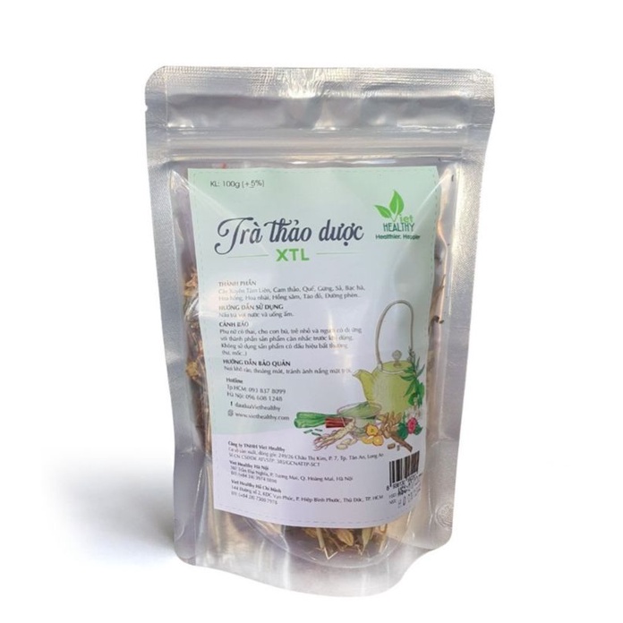 Trà Thảo Dược Xuyên Tâm Liên Viethelthy 100g thanh lọc phổi, giảm ho, tiêu đờm, giảm viêm cho cả nam và nữ