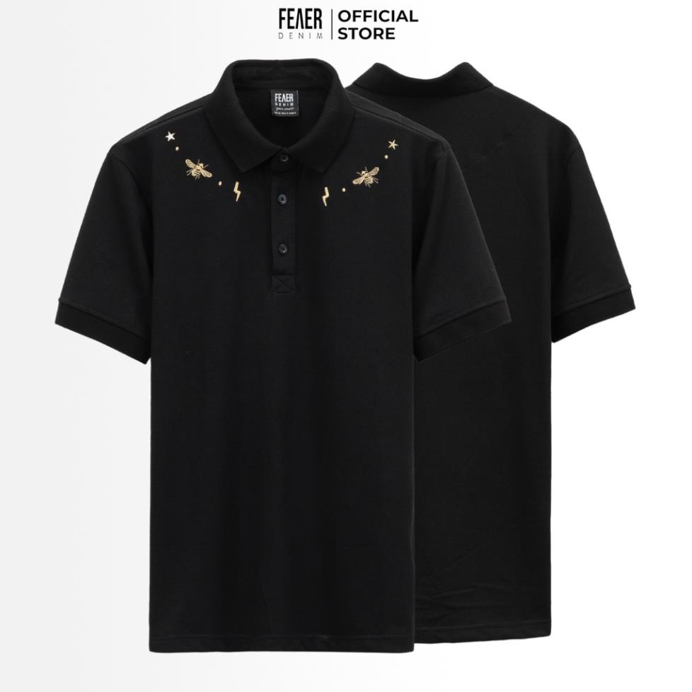 Áo polo nam cổ bẻ THUNDER BEES chất cotton thấm hút co dãn FEAER DENIM !