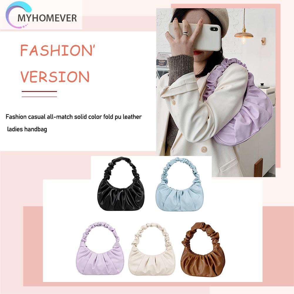 Túi Xách Da Pu Xếp Ly Thời Trang Nữ Tính