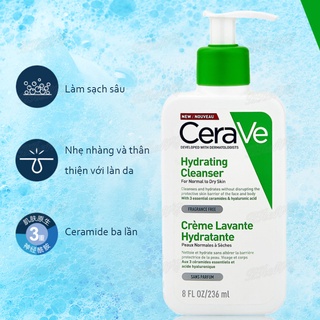 Sữa Rửa Mặt CeraVe Hydrating Cleanser 236ml
