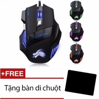 Chuột chơi game có dây 6D Dragon X3 +Tặng miếng lót chuột