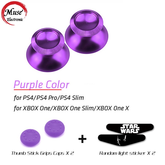 Bộ Nút Bấm Hình Nấm Bằng Kim Loại Thay Thế Cho Tay Cầm Chơi Game Ps4 / Ps Slim / Ps4 Pro / Xbox One S / Xbox One X