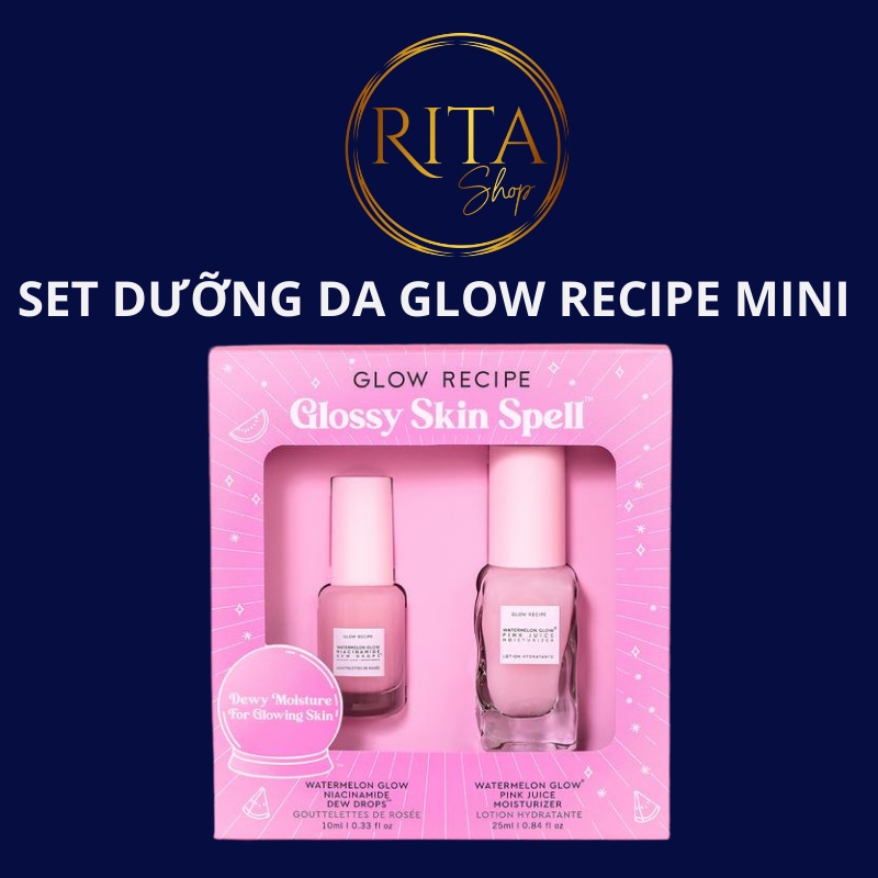 Set dưỡng ẩm làm sáng da giảm thâm mini Glow Recipe Glossy Skin Spell Kit