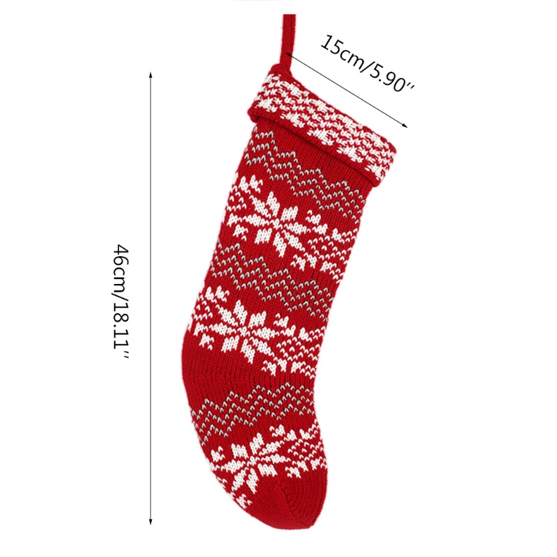 Túi Đựng Kẹo Hình Chiếc Tất 18 Inch Trang Trí Giáng Sinh