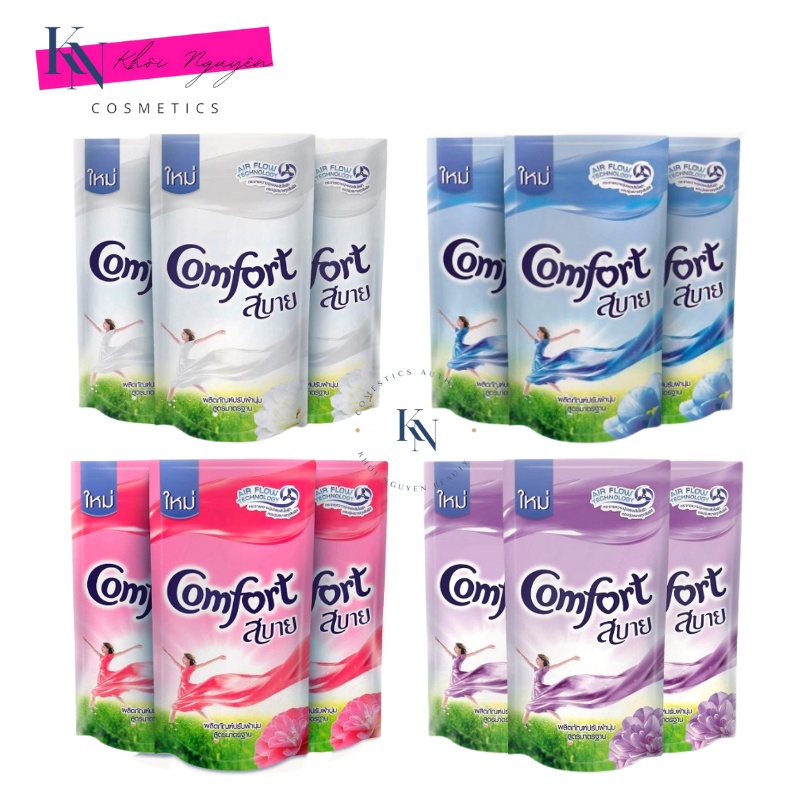 Nước xả vải Comfort Thái Lan Nước Làm Mềm Vải Túi 580ml