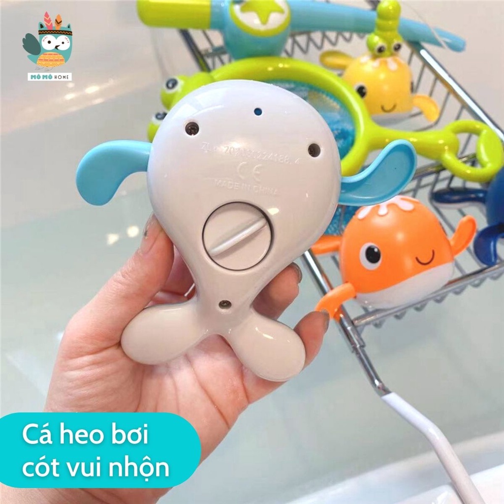 Đồ chơi nhà tắm cho bé Cỡ Lớn kèm câu cá nam châm, có cót bơi lội vui nhộn Tặng thêm vợt