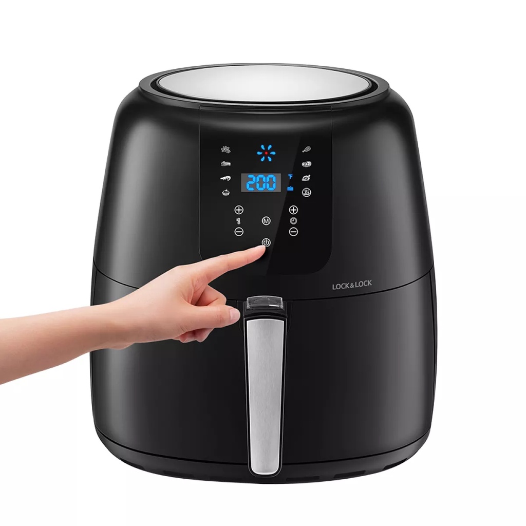 Nồi Chiên Không Dầu Điện Tử Lock&Lock EJF296BLK Super Jumbo Plus Air Fryer 7.2L