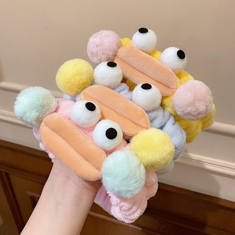 Băng Đô Cài Tóc Rửa Mặt / Trang Điểm Xúc Xích Kiểu Hoạt Hình Hàn Quốc Dễ Thương Vui Nhộn