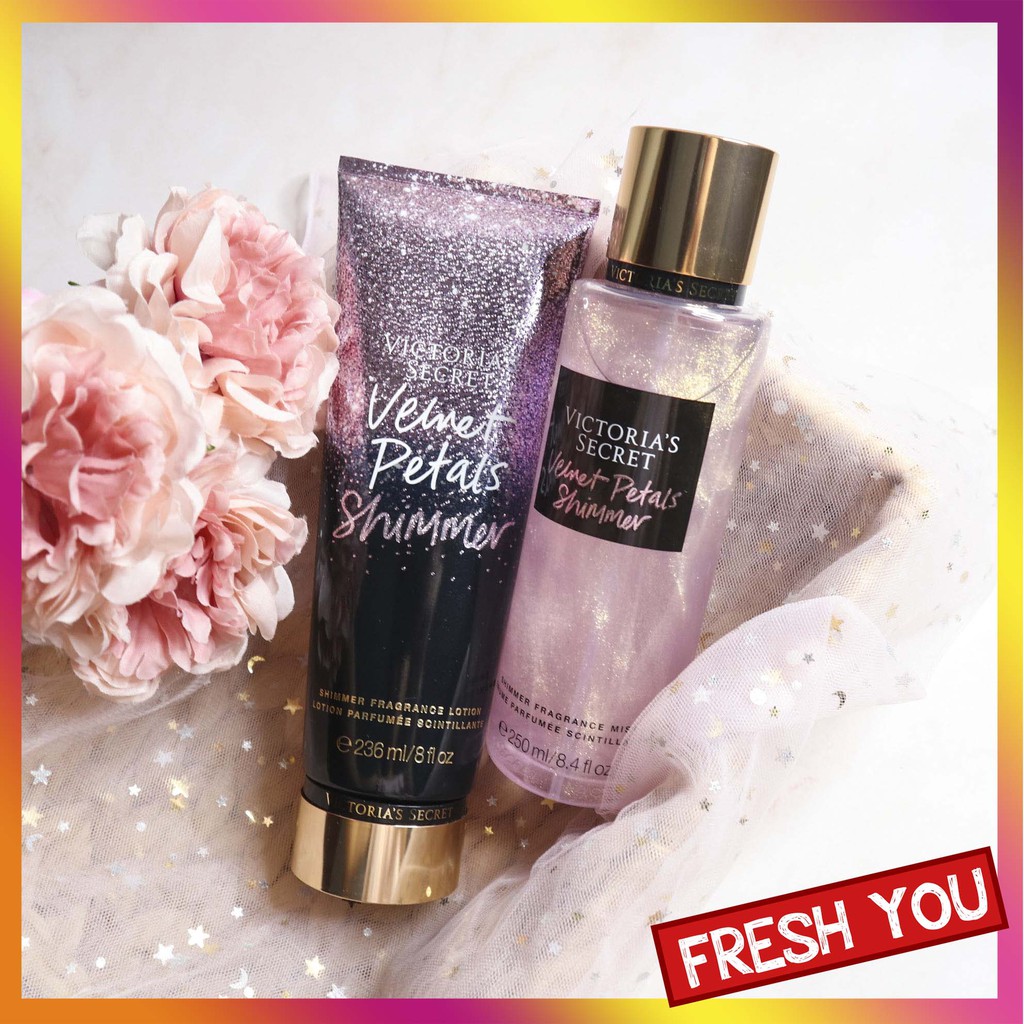 Velvet Petals - Full Size Xịt Thơm Toàn Thân Victoria's Secret (Body Mist, Lotion, Sữa tắm) - Ngọt | BigBuy360 - bigbuy360.vn
