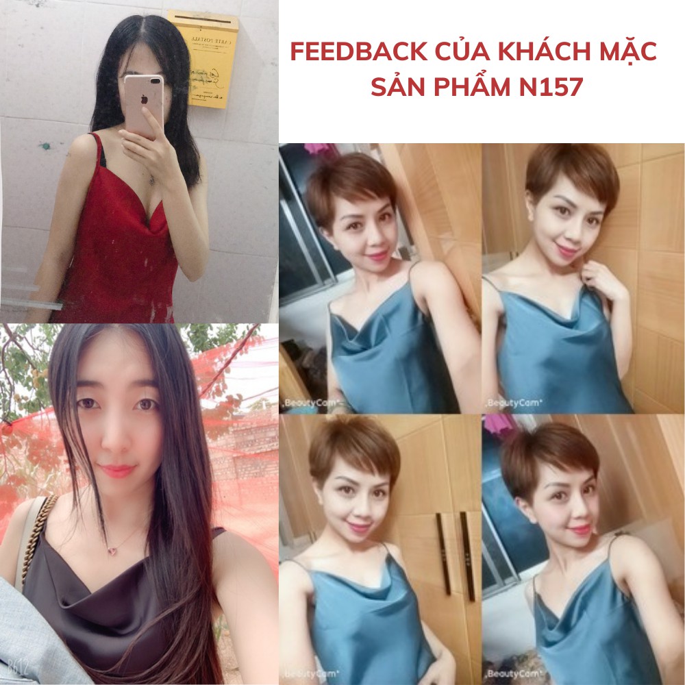 Áo Hai Dây Lụa Cổ Đổ Mặc Cùng Blazer, Vest Và Áo Cardigan Mùa Thu N157 ZINIA | BigBuy360 - bigbuy360.vn