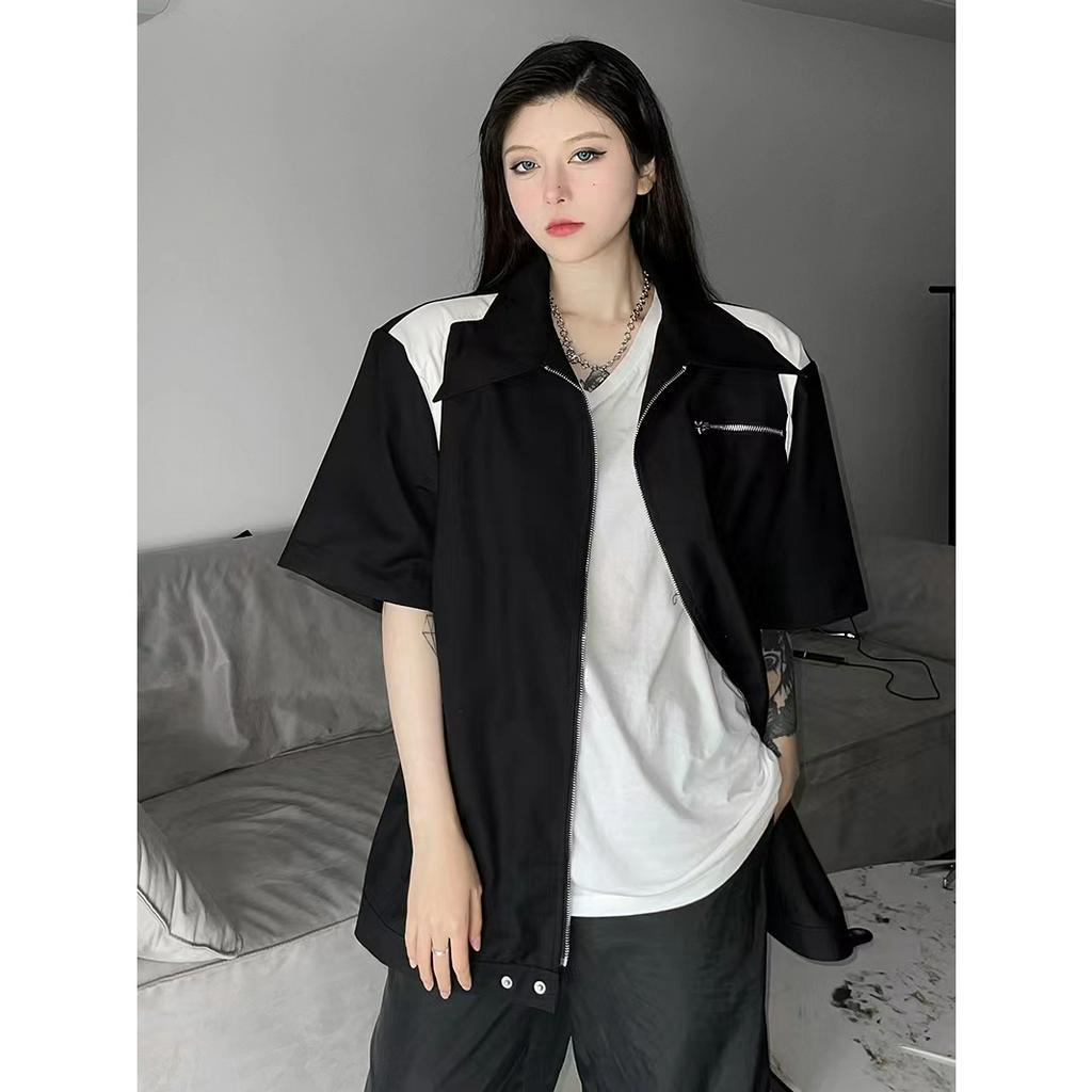 Áo Sơ Mi Form Rộng Unisex Thời Trang Áo Sơ Mi Nam Nữ Hàn Quốc