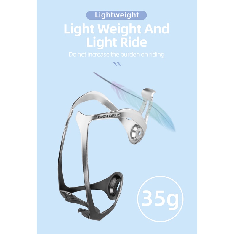 Giá đỡ bình nước Rockbros bằng hợp kim siêu nhẹ gắn xe đạp leo núi tiện lợi chất lượng cao