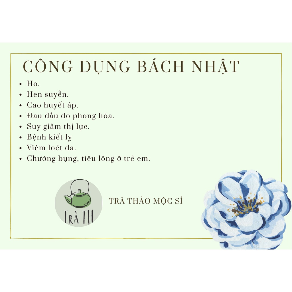 (video+ ảnh thật) CÚC BÁCH NHẬT 100 GRAM