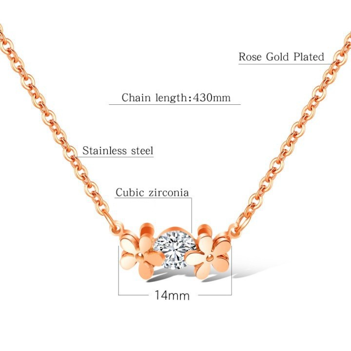 Dây Chuyền Hoa Mai Titan Không Đen TT 1742