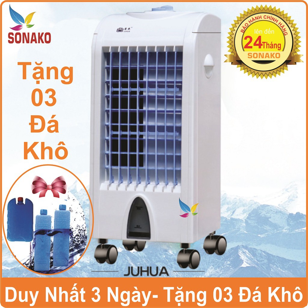 [Tặng 03 Đá Khô] Quạt Điều Hòa Hơi Nước Đá JUHUA - Sonako, quạt hơi nước đá, quạt đá khô