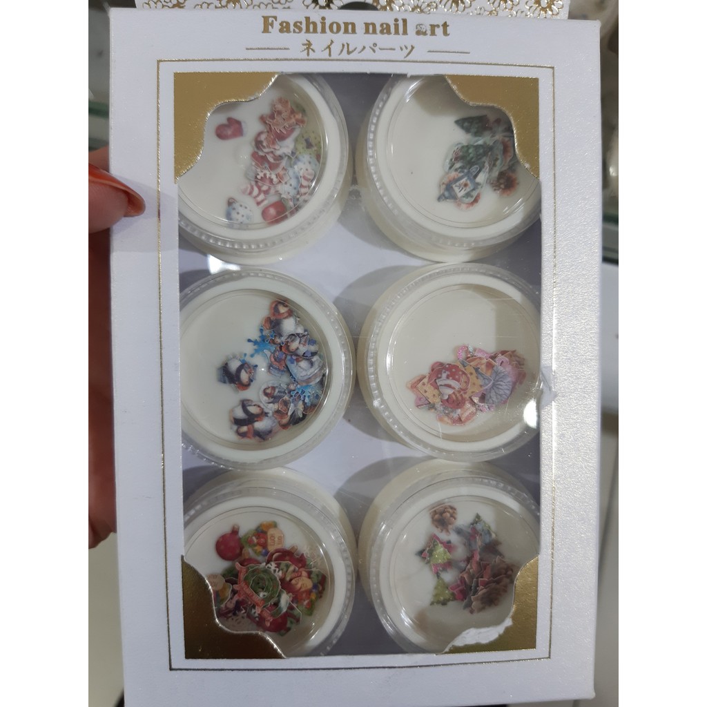 Set giấy trang trí móng (6 hủ) - NA5870