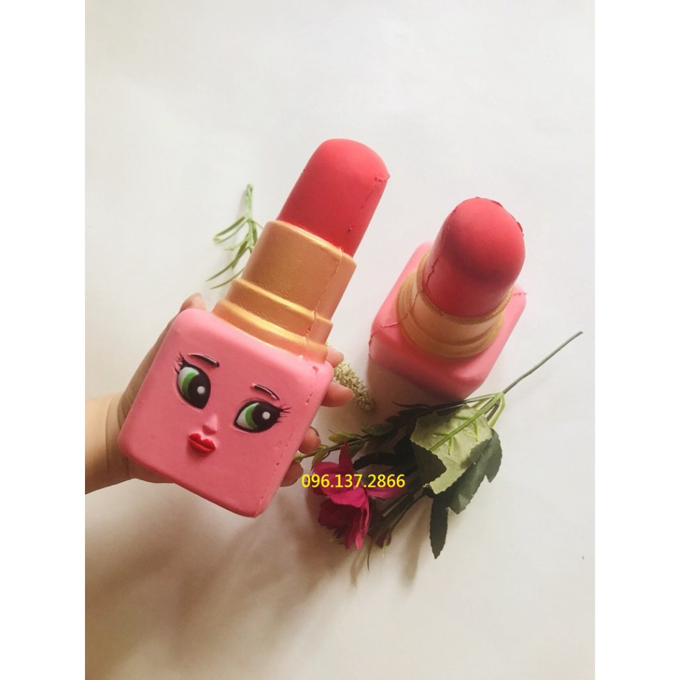 Đồ chơi squishy thỏi son khổng lồ cảm xúc - đáng yêu hết cỡ