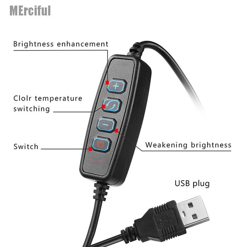 Đèn Led Tròn 6 "5500K Cổng Usb Có Thể Điều Chỉnh Độ Sáng Hỗ Trợ Quay Video / Livestream Cho Điện Thoại | BigBuy360 - bigbuy360.vn