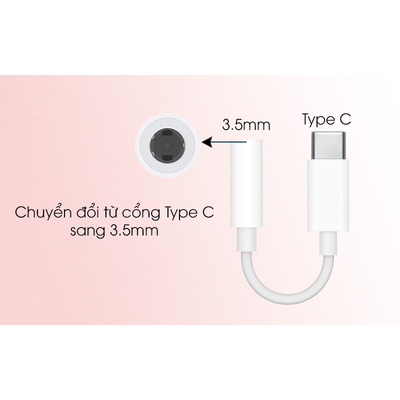 Cáp chuyển đổi Type C sang 3.5mm AP MU7E2 - Chính hãng | Jack chuyển, cáp chuyển tai nghe