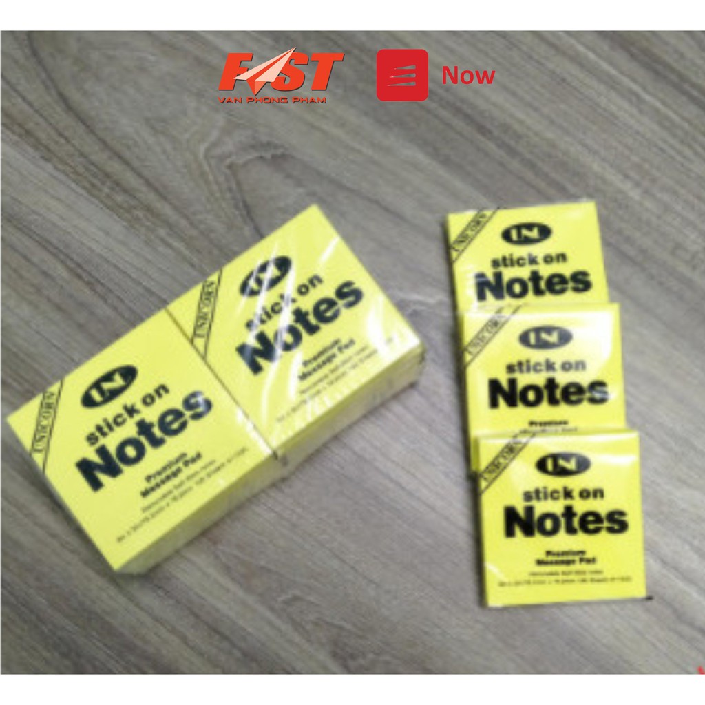 Giấy Note Ghi Chú UNC Nhiều Kích Thước - 100 tờ