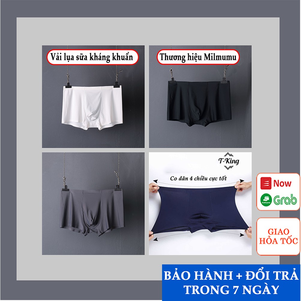 Combo 4 quần lót nam nam Nhật Bản Chính hãng Milmumu - mặc như không mặc Bao bì giấy sang trọng