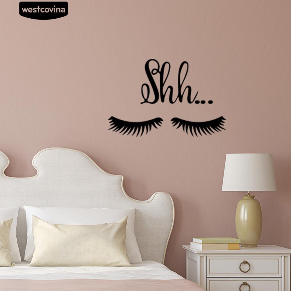 Sticker dán tường hình lông mi