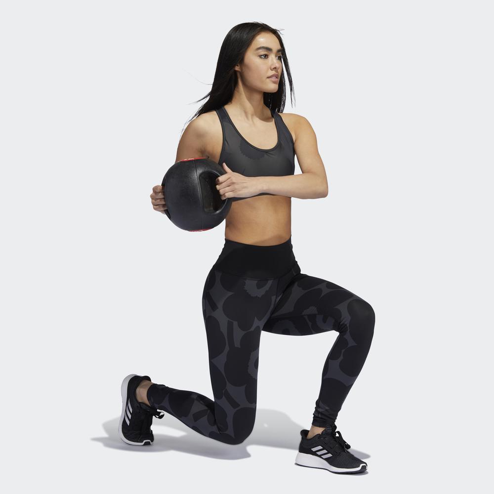 Áo Ngực Thể Thao adidas TRAINING Nữ Áo Bra Medium Support Believe This Marimekko Màu xám HA3376