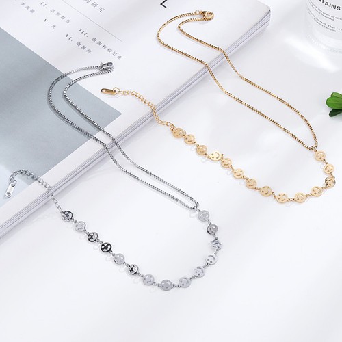 Dây Chuyền Nữ Mặt Cười Titan Ko Han Rỉ TT 3656