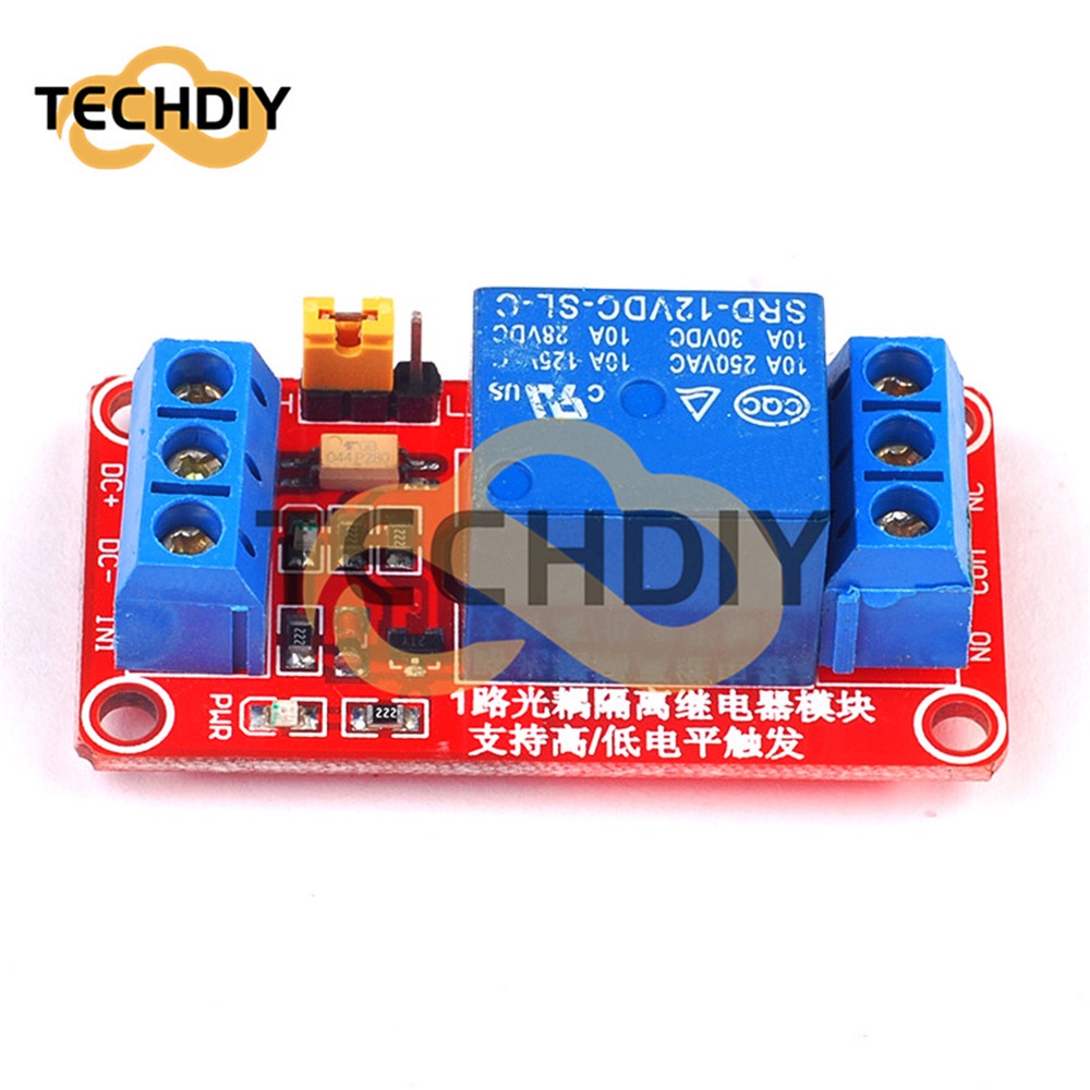 Mô Đun Rơ Le DC 5V 12V 24V 1 Kênh Kích Hoạt Mức Cao Và Mức Thấp Cho Arduino