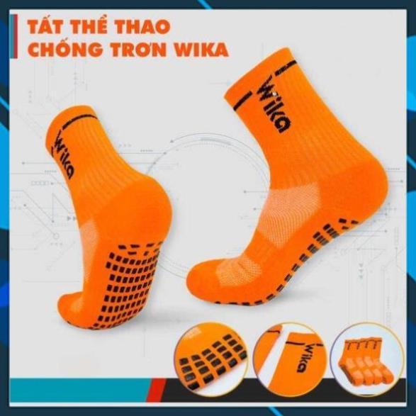 Vớ chống trơn đá banh, tất chống trượt bóng đá thương hiệu Wika dành cho các môn thể thao, bóng đá, không hôi chân.