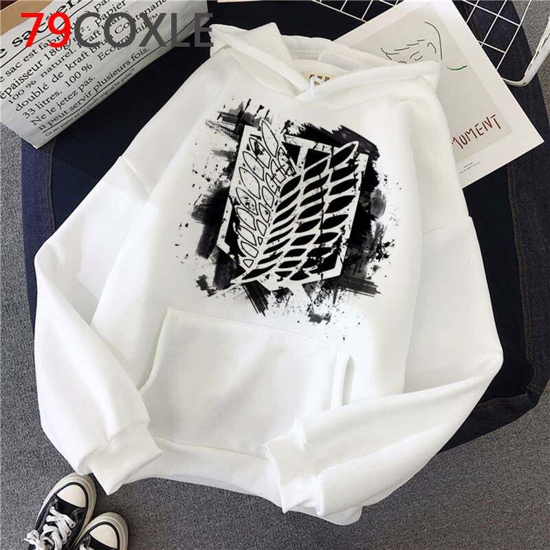 Áo Hoodie Họa Tiết Attack On Titan Y2K Phong Cách Hip Hop Cá Tính Cho Nam