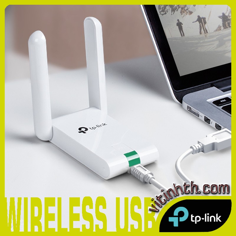 Thiết bị thu sóng WiFi mạnh mẽ USB WiFi chính hãng TP-LINK WN822N chuẩn N300Mbps - THComputer Q11