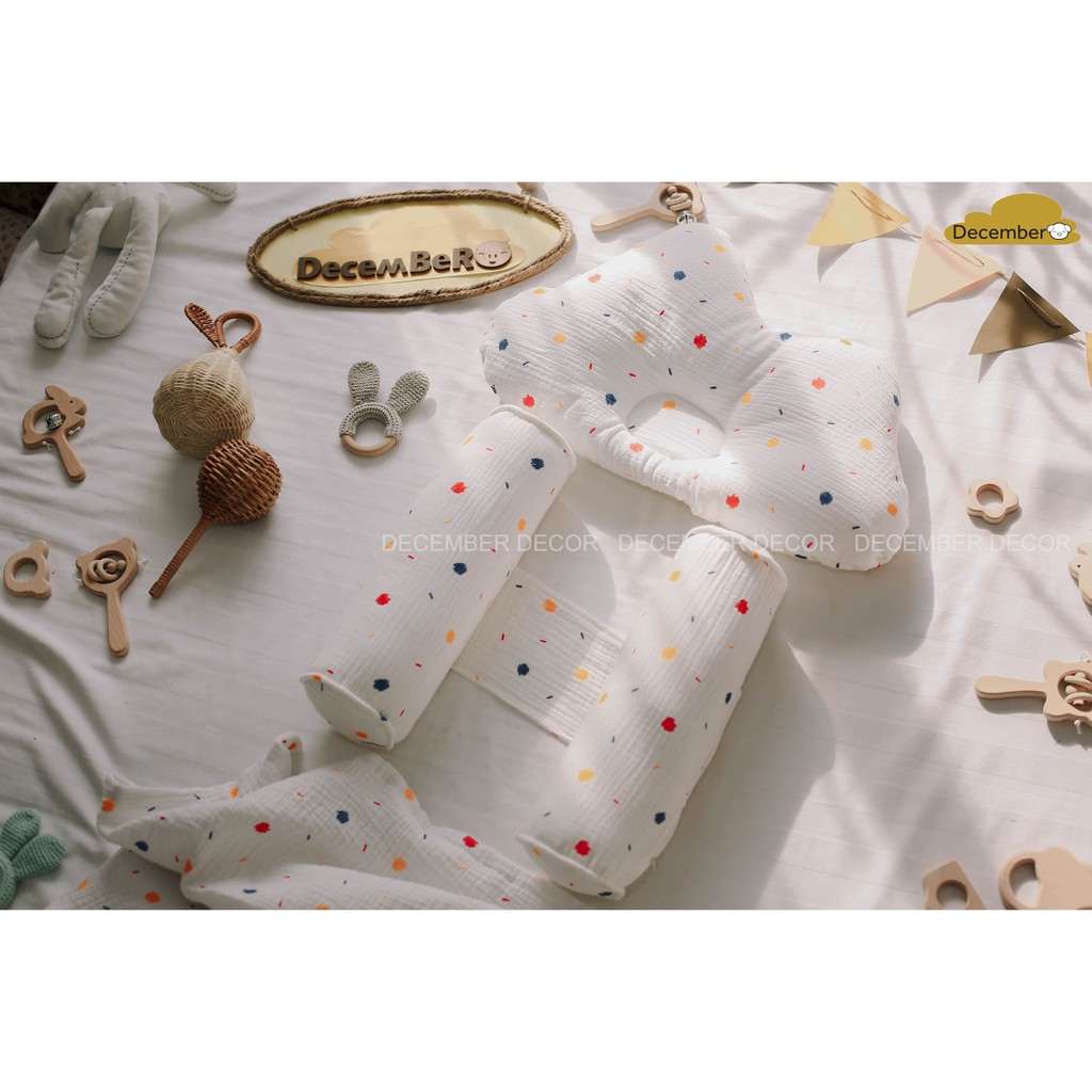 GỐI XÔ HÀN QUỐC CHO BÉ HOẠ TIẾT VẨY SƠN