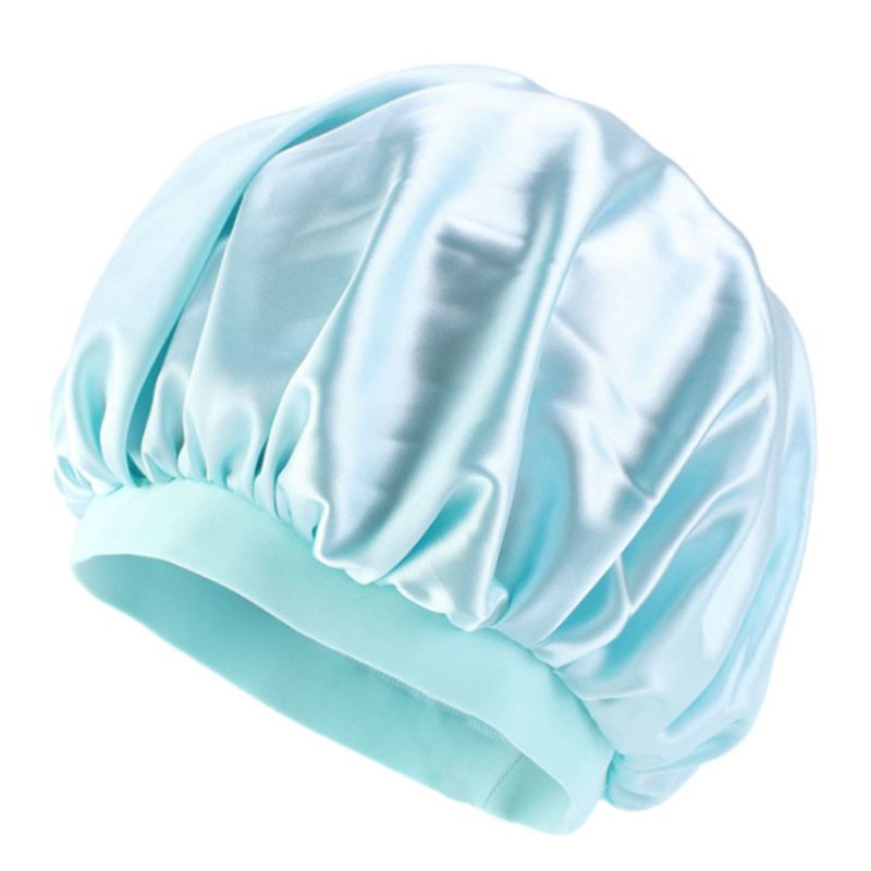 Mũ Trùm Đầu Ngủ Bằng Lụa Giả Màu Sắc Ngọt Ngào Cho Nữ