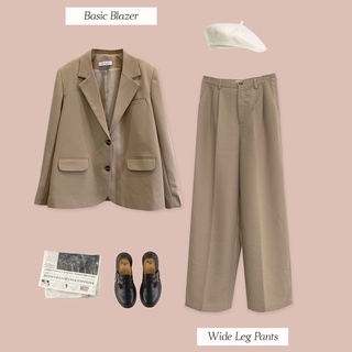BLEUBIRD Áo khoác blazer vải sợi cotton BASIC BLAZER