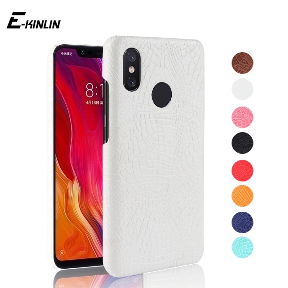 Ốp điện thoại NhựA CứNg HọA TiếT Da Cá SấU ThờI Trang Cho XiaoMi Mi A3 A2 Lite Max Mix 3 2