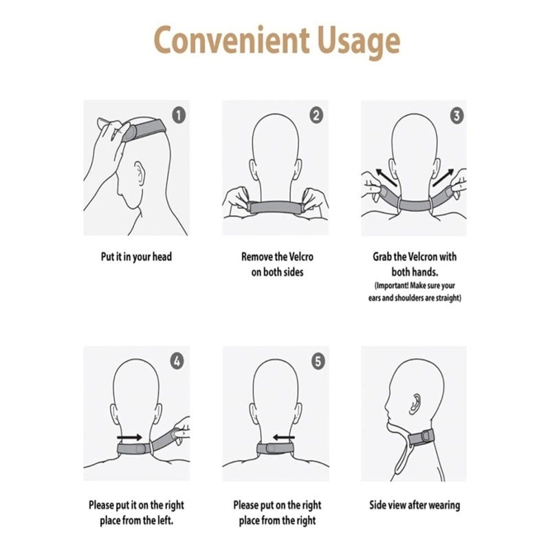 1 Nẹp Cố Định Đầu Cổ Chống Gù Có Thể Điều Chỉnh