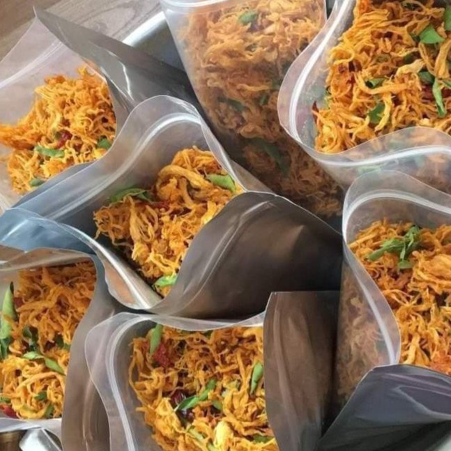 Khô heo cháy tỏi 500g chuẩn vị Sài Gòn - thịt lợn khô cháy tỏi loại ngon | BigBuy360 - bigbuy360.vn